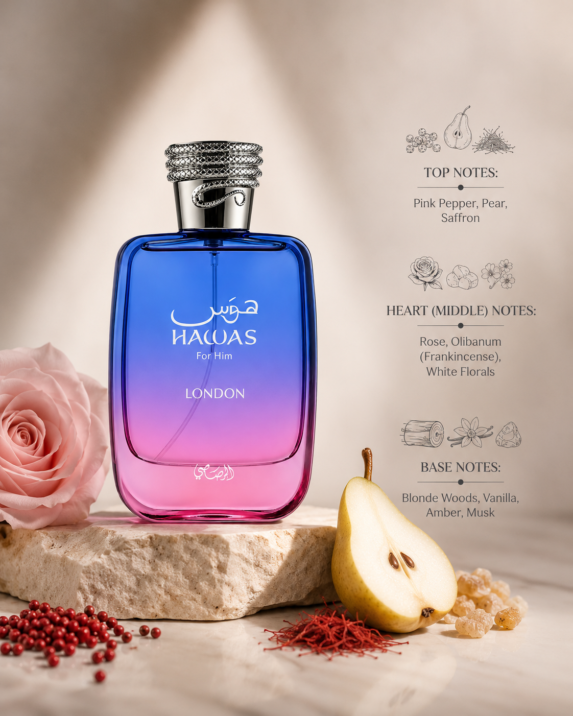 Rasasi Hawas London 100ml EDP - Men