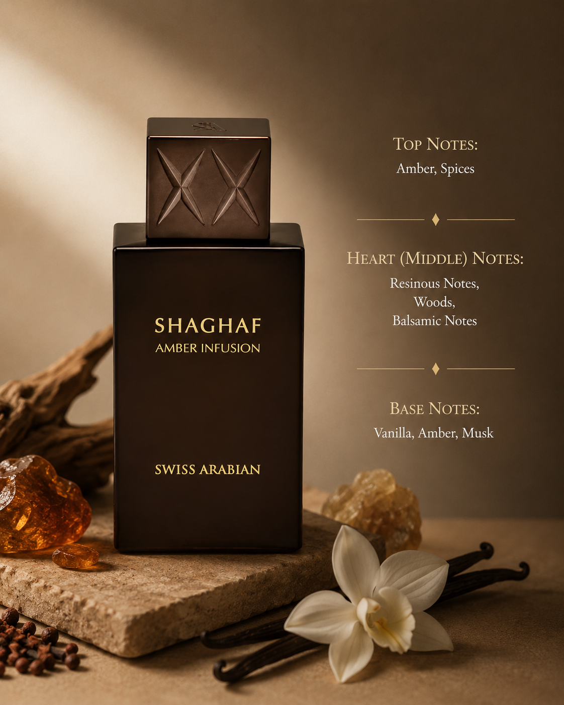Swiss Arabian Shaghaf Amber 75ml EDP - Unisex