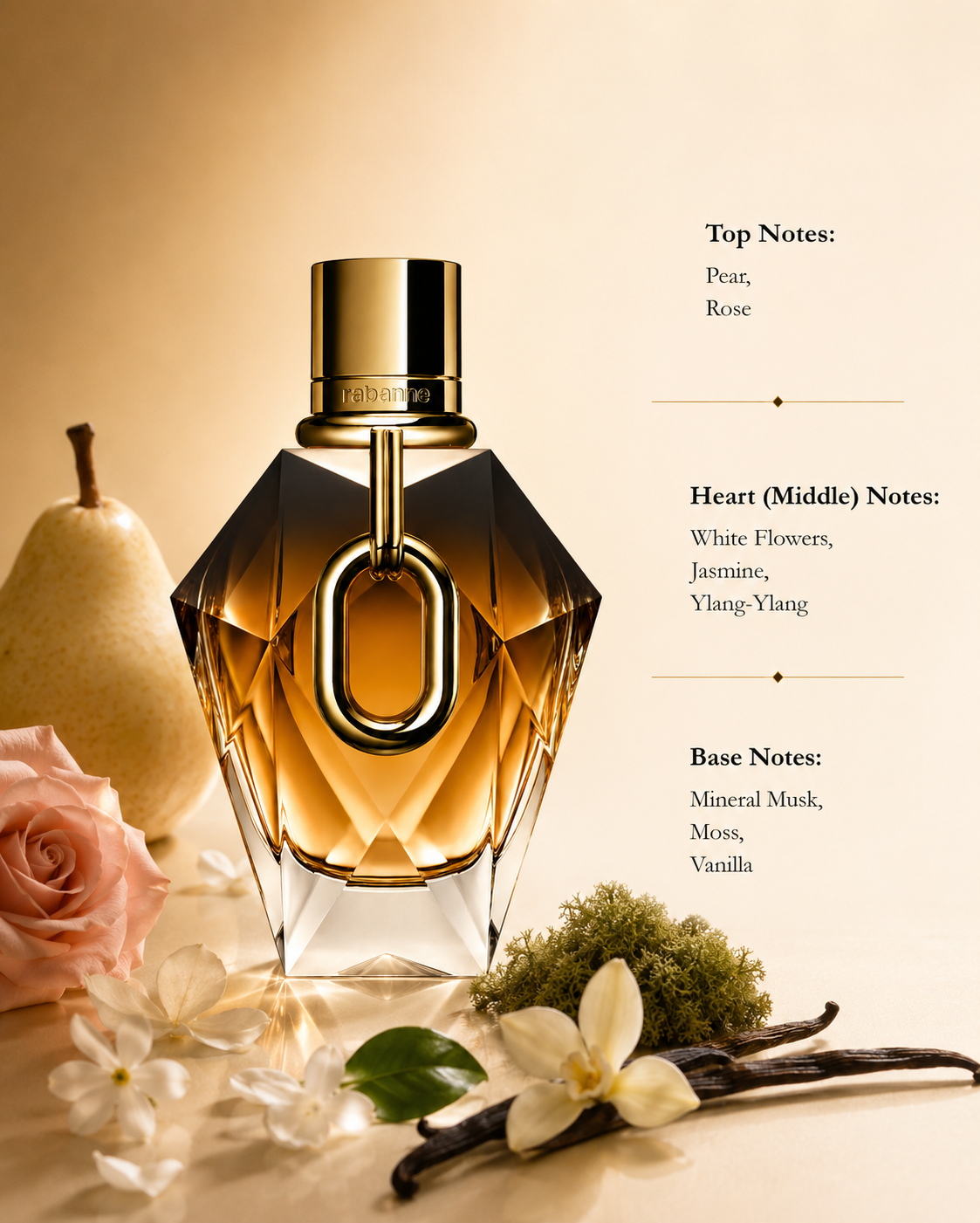 Rabanne Million Gold For Her Perfume 90ml - Women